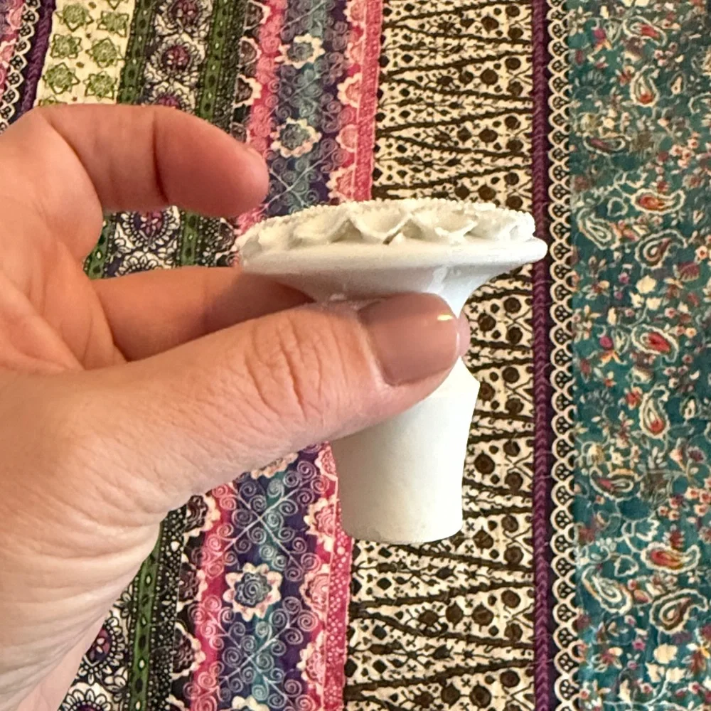 Elegant Floral White Vase